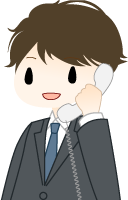 お問い合せイラストカット